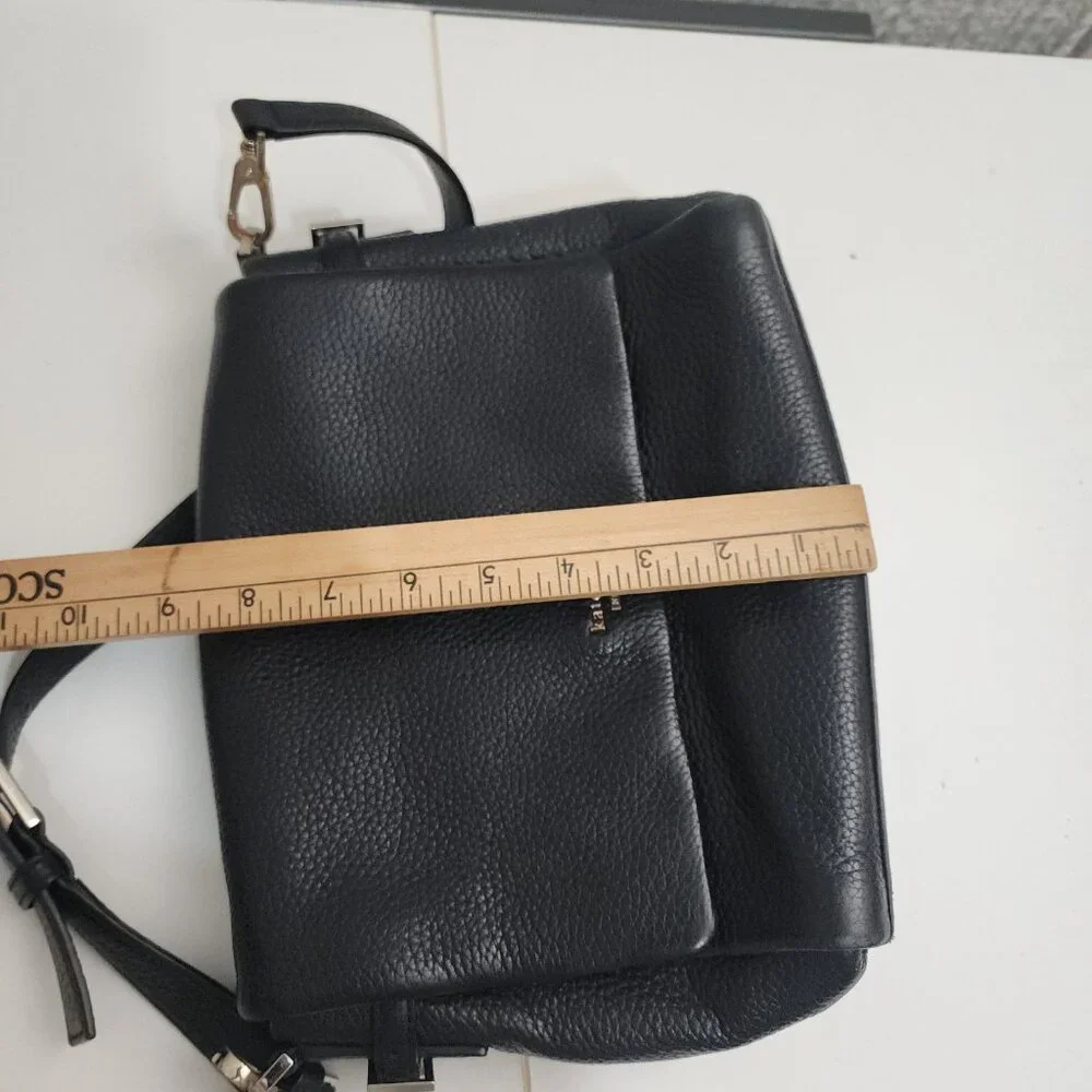 Kate Spade New York Black Pebbled Leather Shoulder Bag Purse